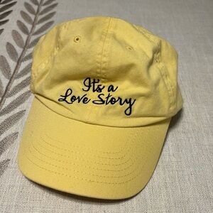 Yellow love story Capitol one hat Taylor swift merch
